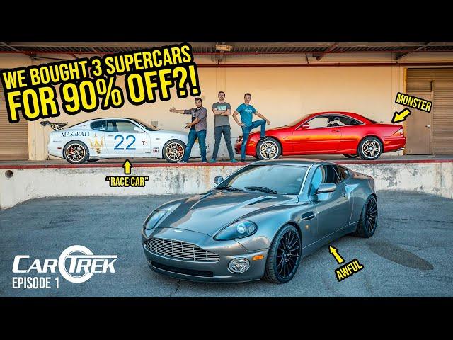 We Bought The 3 Most Depreciated Supercars IN THE WORLD (Cheap For A Reason?) - CarTrek S2 Episode 1