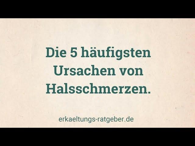 Halsschmerzen: Was sind die 5 häufigsten Ursachen?