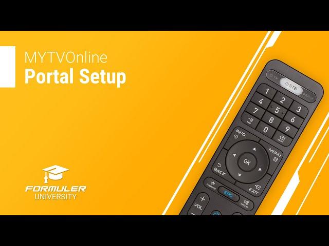 MYTVOnline Portal Setup