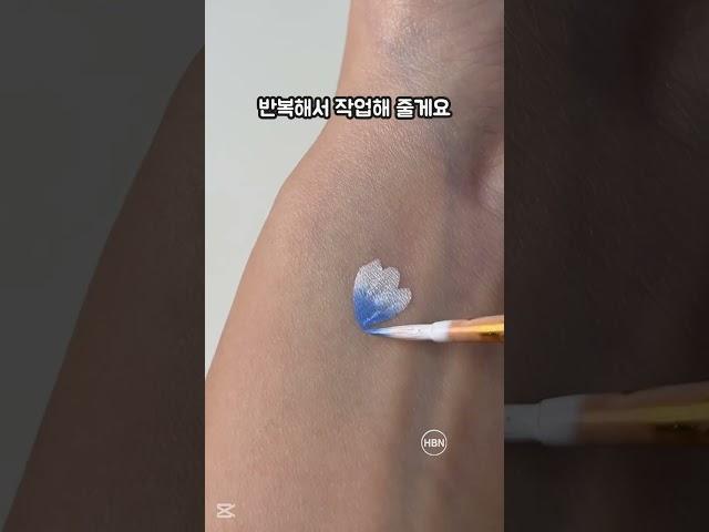 페이스 페인팅 쉽게 꽃 그리는 법  #그림 #미술 #미술선생님 #art #일러스트 #페이스페인팅 #페이스페인트