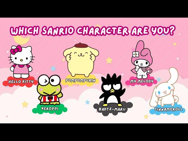 Which Sanrio Character Are You?  | Aesthetic Personality Quiz: Hello Kitty, My Melody & More!