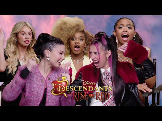 Cast of Disney's Descendants: The Rise of Red on SWORD Fighting & Their Favourite Disney Shows! ️