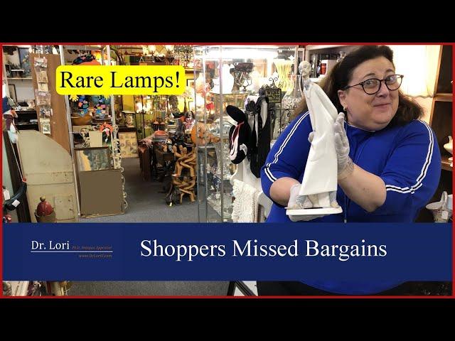 Rare Lamps! Shopping for Treasure: Fire King, Uranium Glass, Hummels, Lladro - Thrift with Dr. Lori