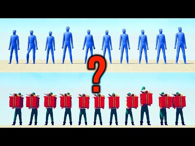 RANDOM TEAM vs PRESENT ELF TEAM #49 | TABS - Totally Accurate Battle Simulator