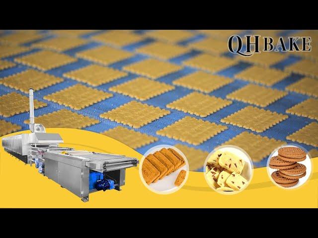 QH1500 Full Automatic Biscuit making machine soda biscuit production line