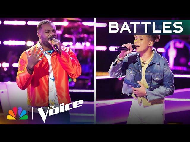 Jaylen Dunham and Jan Dan's Smooth Duet of "For Once in My Life" | The Voice Battles | NBC