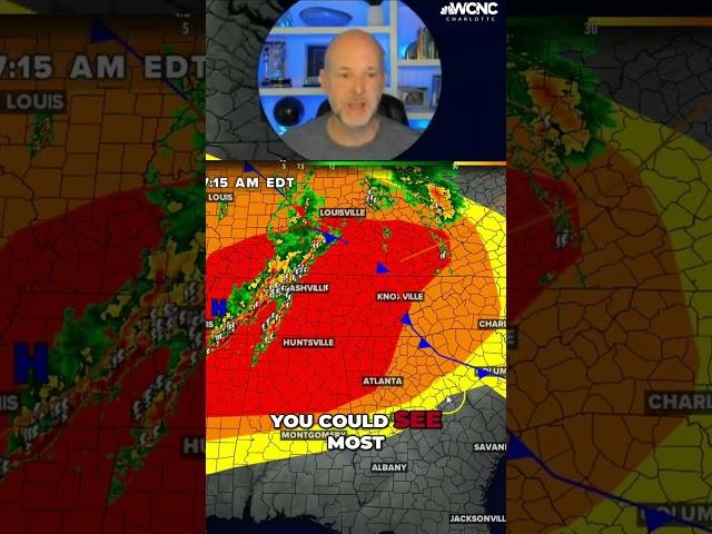 Severe weather overnight in the Carolinas