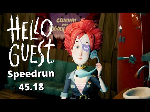 Hello Guest Speedrun 45.18 (Alpha 1 demo)