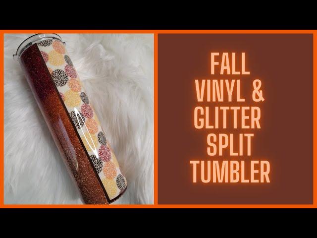 Vinyl Split Glitter Tumbler I Period Six Designs