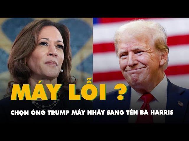 Cử tri tại bang Kentucky chọn ông Trump nhưng máy lại nhảy sang tên bà Harris