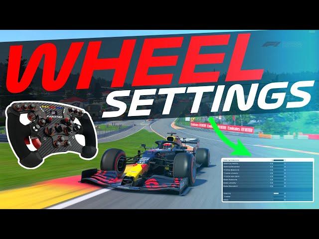 F1 2020: FANATEC CLUBSPORT WHEEL - FORCE FEEDBACK SETTINGS