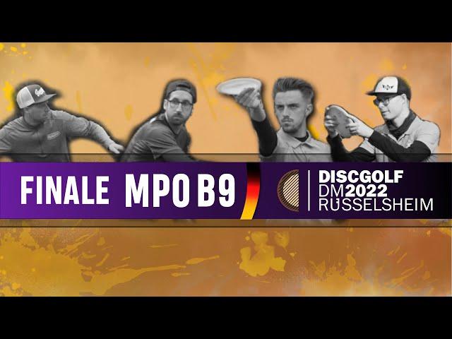 37. Deutsche Discgolf Meisterschaft 2022 | MPO B9 | T. Hartmann, D. Stampfer, T. Serafin, C. Plaue