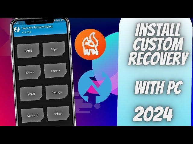  HOW TO INSTALL CUSTOM RECOVERY IN ANY ANDROID DEVICE WITH PC ! INSTALL TRWP , ORANGE FOX RECOVERY