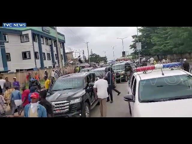 TRENDING: Tension Heightens As Philip Shaibu Arrives Benin For Resumption As Deputy Governor