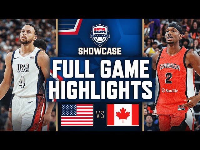 CANADA vs USA | USAB SHOWCASE | FULL GAME HIGHLIGHTS | July 10, 2024