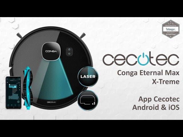 Cecotec Conga Eternal Max X-Treme - Robot Vacuum Cleaner - Cecotec App - Android & iOS - Unboxing