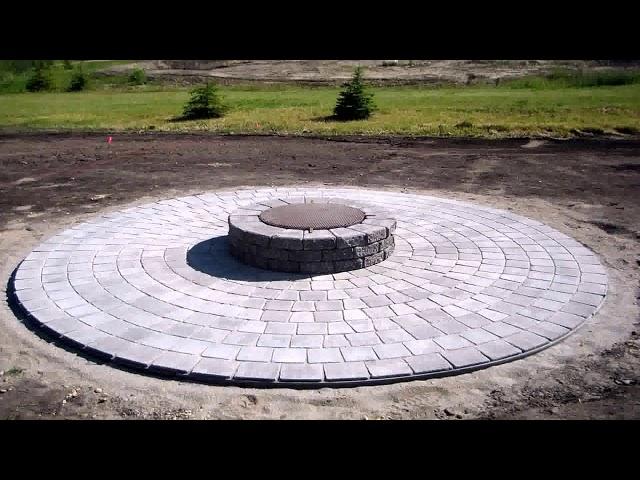 Circular Stone Patio Ideas - Gif Maker  DaddyGif.com (see description)