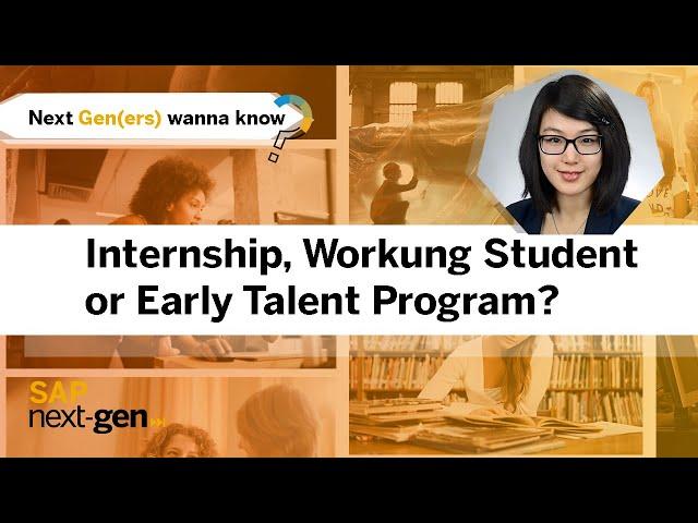 SAP Internship, Working Student & Early Talent Program: Which is right for you?