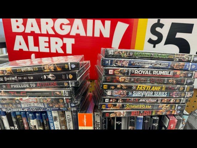 Big Haul of WWE DVDs from Big Lots (2024) yes 2024