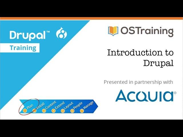 Drupal 8 Beginner, Lesson 1: Introduction to the Course