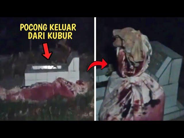 POCONG INI KELUAR DARI DALAM KUBUR ! INILAH 5 PENAMPAKAN HANTU TERJELAS DAN SERAM