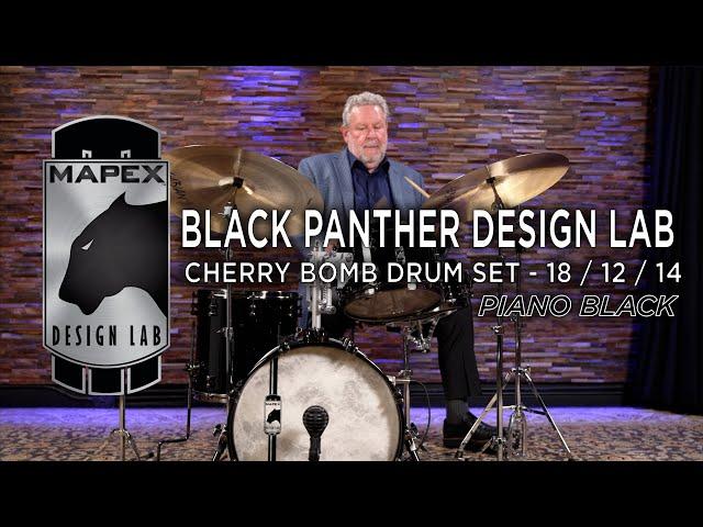 Jeff Hamilton | Mapex Black Panther Design Lab Cherry Bomb Drum Set 18/12/14 - Piano Black