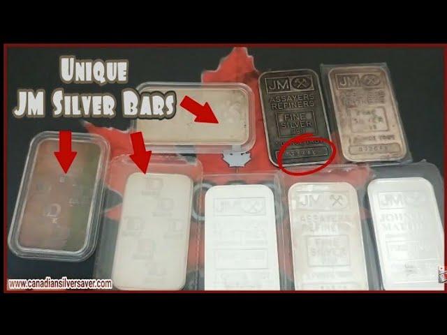 Johnson Matthey 1 oz Silver Bar Feature. I Picked Up Some Unique & Rare JM Silver Bars.