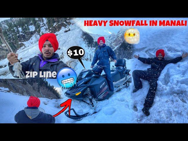 Heavy Snowfall Near *ROHTANG PASS* | khatarnak activities in salong valley