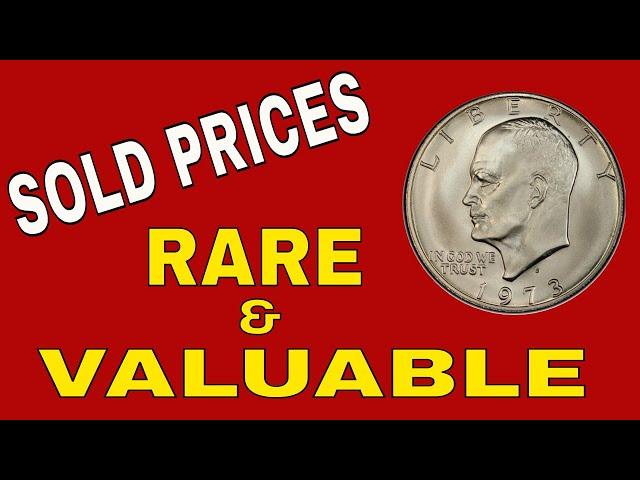 Rare 1973 Silver Eisenhower Dollar coins worth money! Dollar coins o look for!