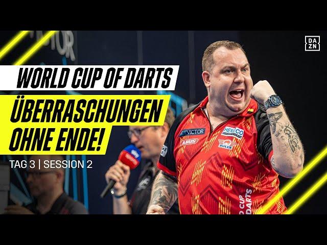 Krasse High-Finishes bei Achtelfinal-Kracher! Tag 3 Session 2 | World Cup of Darts | DAZN Highlights