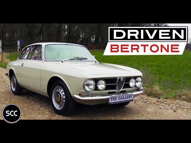 ALFA ROMEO GTV 1750 Bertone Coupé 1968 - Test drive in top gear - Engine sound | SCC TV