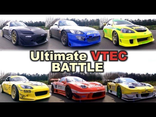 [ENG CC] Ultimate VTEC battle - Jun DC5, Spoon/J's/CWest S2000, KS/Ritmo NSX VTEC Club 2