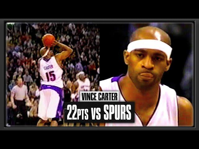 Vince Carter 22pts Raptors vs Spurs (2004.02.18)