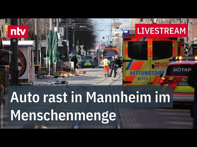 LIVE: Auto rast in Menschenmenge - Zwei Tote in Mannheim