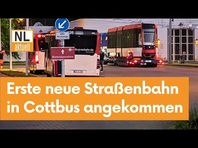 Cottbus | Erste neue Straßenbahn bei Cottbusverkehr eingetroffen - so geht es weiter