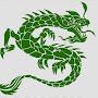 Green Dragon Painting