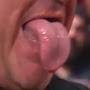 Jerry Cadarotte's Tongue wiggling around