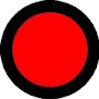 Красный круг в черном круге