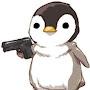 penguin with a gun
