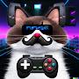 Mustached Gamer Cat