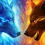 Fire wolf vs water wolf