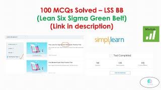 How to pass Lean Six Sigma Green Belt Exam | 100 MCQs Solved from Simplilearn | Link in description