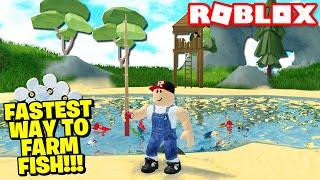 FASTEST WAY TO FISH (& AFK) Roblox Skyblock