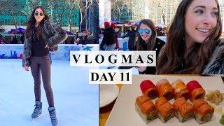 VLOGMAS DAY 11: ICE SKATING IN NYC & MEET MY FRIEND FROM HOME