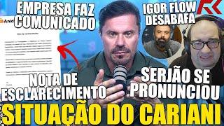 COMUNICADO OFICIAL DA EMPRESA DO CARIANI! SERJÃO SE PRONUNCIA E RENATO RECEBE APOIO NAS REDES