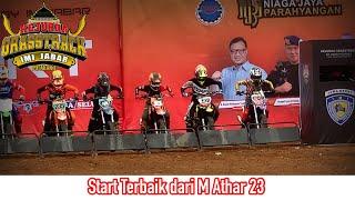 M Athar Tampil Mengasankan Full Race Bebek Standar U15 • Kejurda Grasstrack IMI Jabar Putaran 1 2024