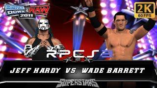 WWE SvR 2011  - Jeff Hardy vs Wade Barrett | rpcs3 (PS3) 1440p