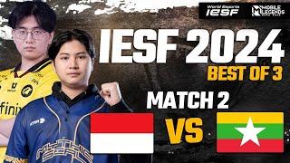 ALBERTTT MENGGILA MAKE NOLAN GAME 2 INA VS MYANMAR MLBB | IESF ASIA REGIONAL QUALIFIERS 2024!!!