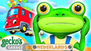 De vliegende brandweerwagen | Gecko's Garage Nederlands | Vrachtwagen Cartoons Voor Kinderen