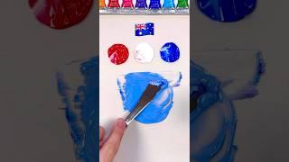 What color do mixed flags make?? #paintmixing #colormixing #satisfyingart #asmart